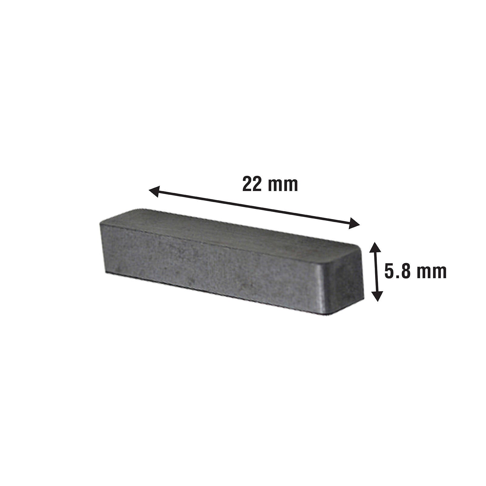 Everhang 22mm Ceramic Block Magnet 8 Pack Ferrite Rectangle