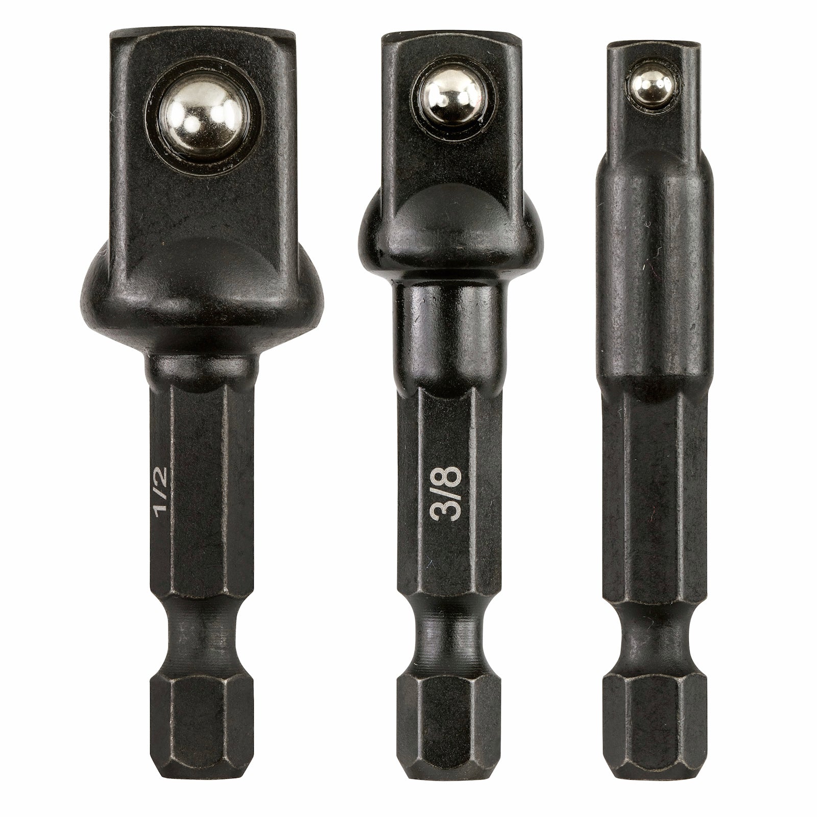 Irwin Impact Pro Performance 3 Piece Socket Adaptor Set 1/4in Hex Shank
