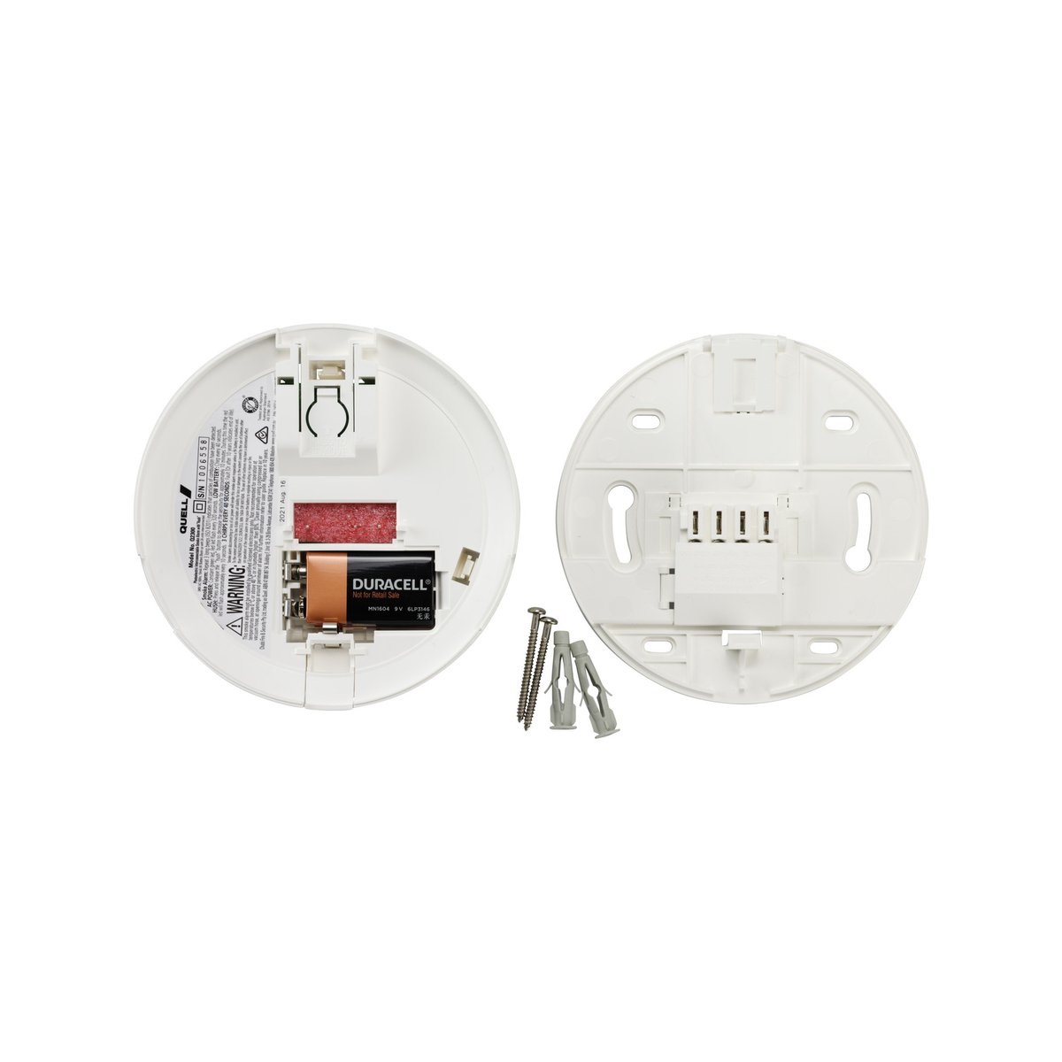 Quell 240V Photoelectric Wired Interconnect Smoke Alarm with 9V Battery