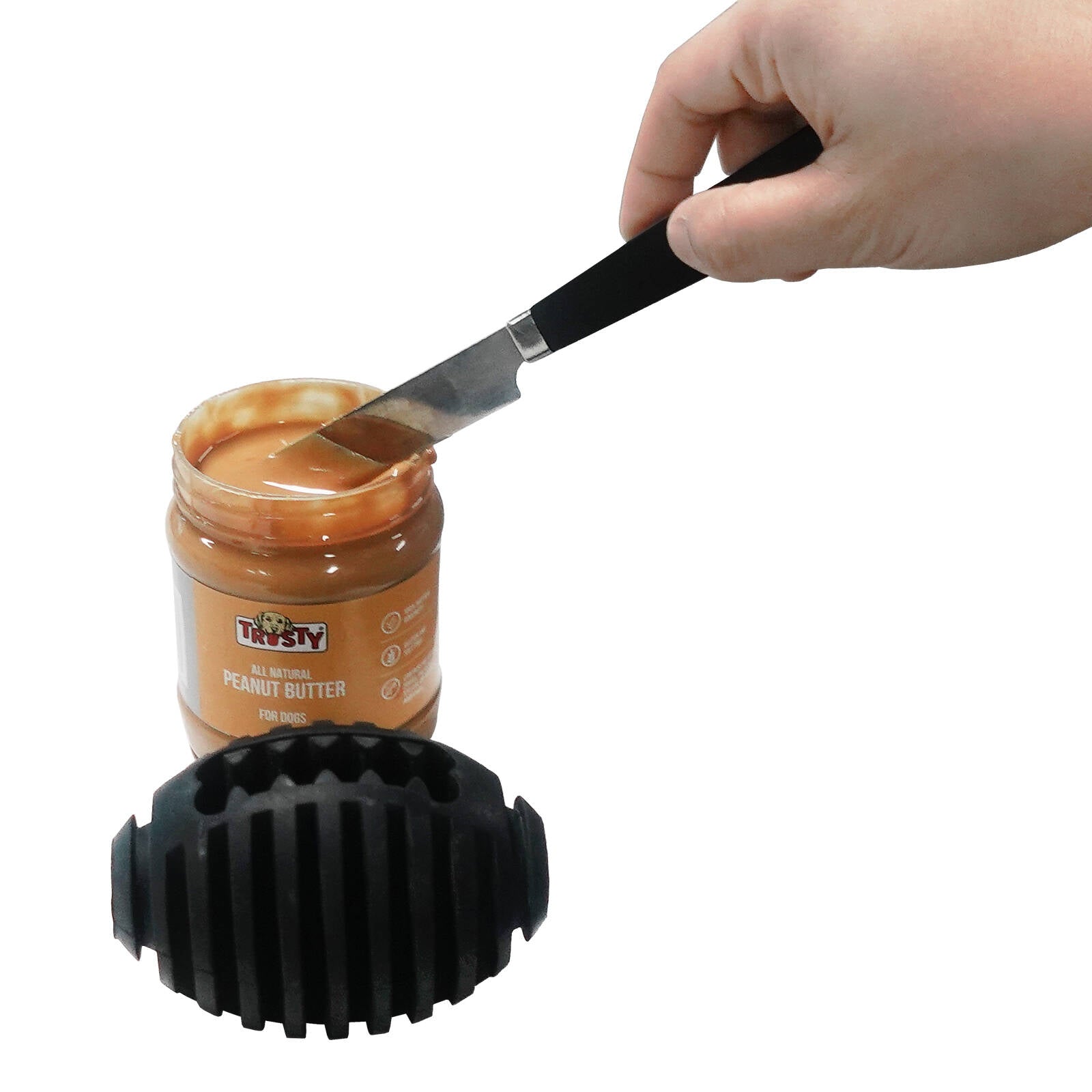 Trusty 350g Natural Peanut Butter Dog Treats Spread