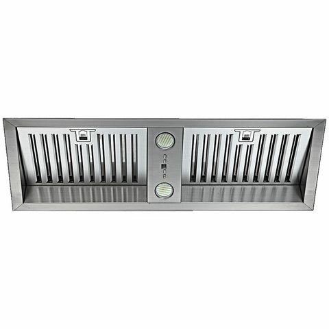 Schweigen 90cm Silent Undermount Rangehood - Stainless Steel, 1600m³/h, 5 Speeds, Remote - PKUM9SP