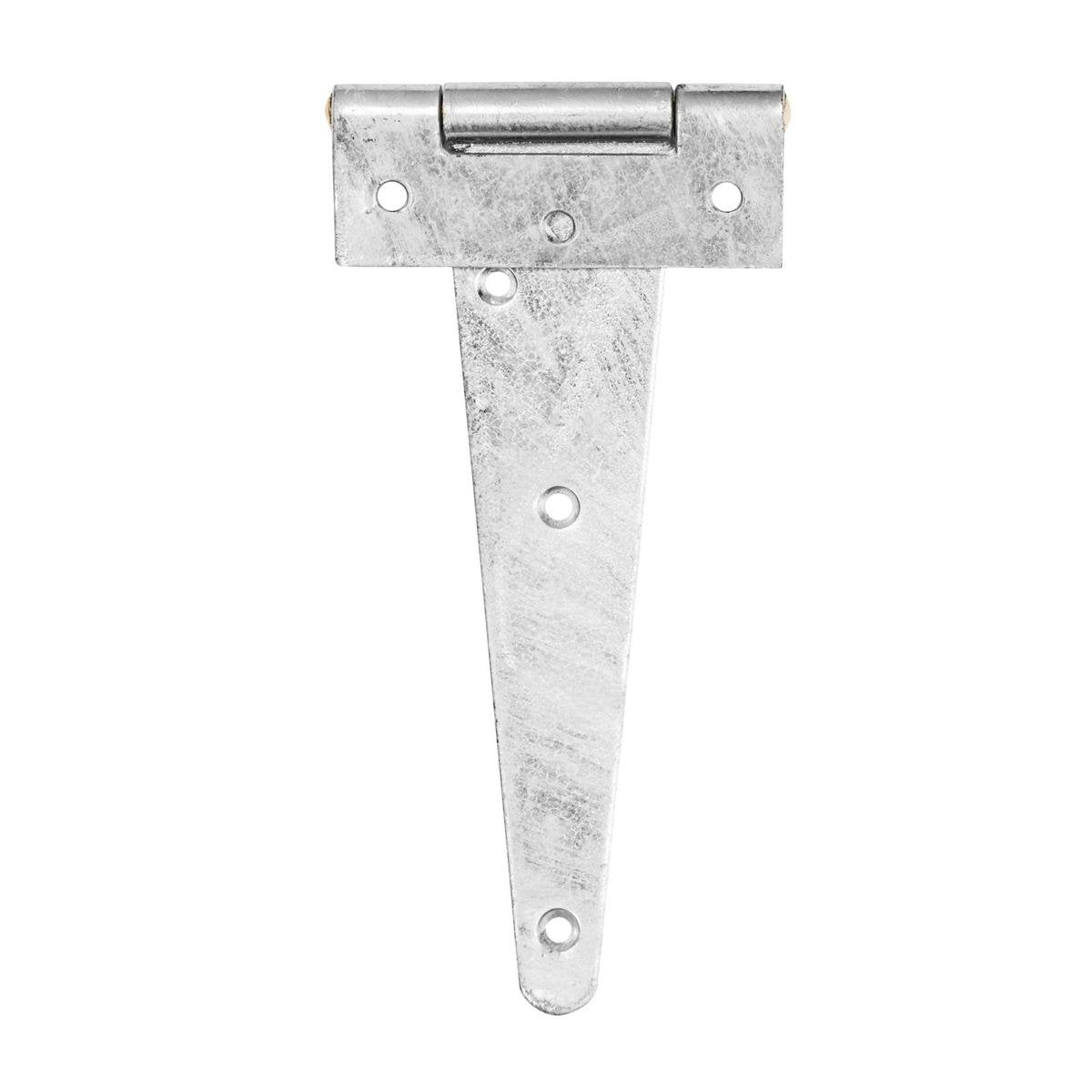 Pinnacle Hardware 200mm Galvanised Scotch Tee Hinge, 2 Pack, Heavy Duty Steel for Sheds & Gates