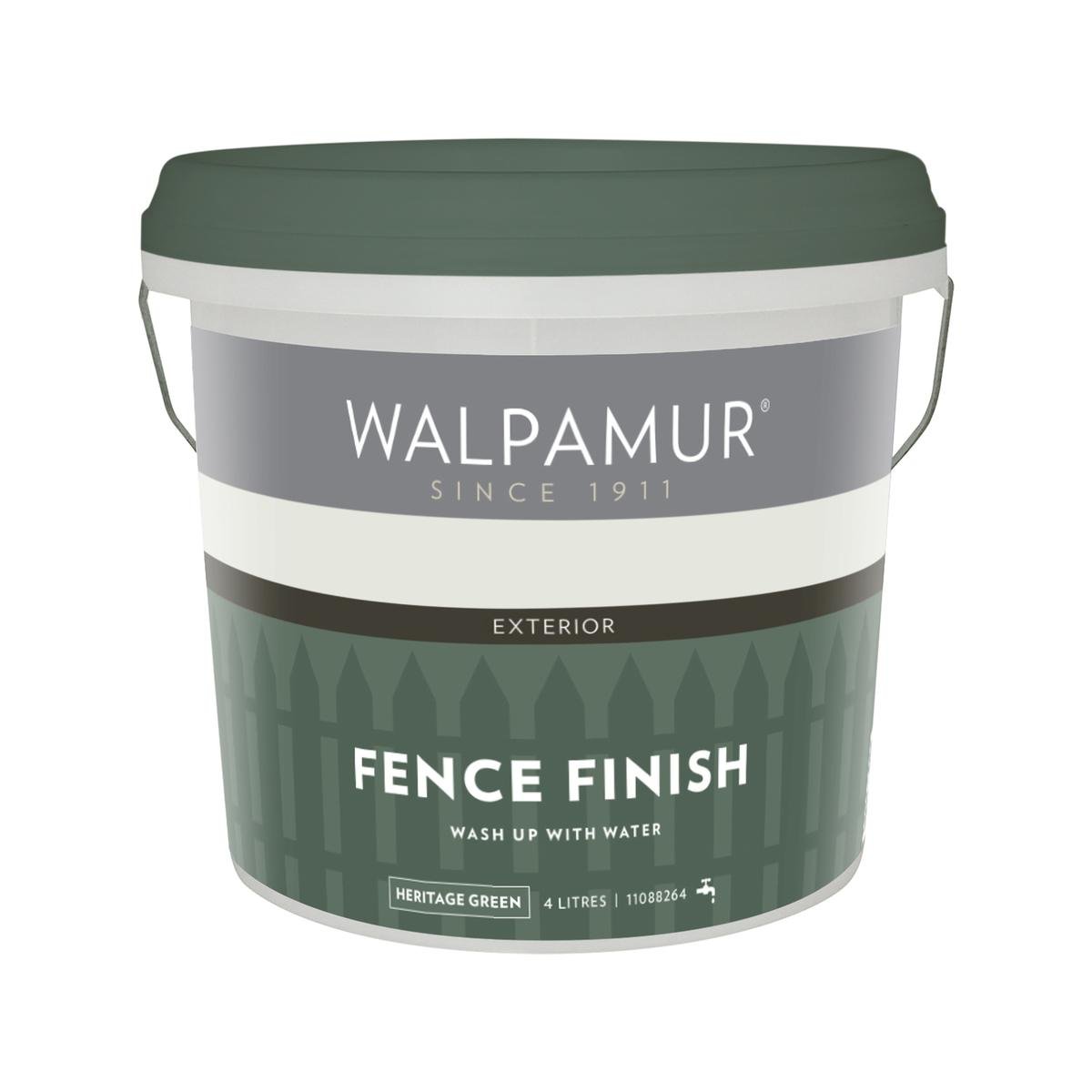 Walpamur 4L Heritage Green Low Sheen Fence Finish UV Resistant Outdoor