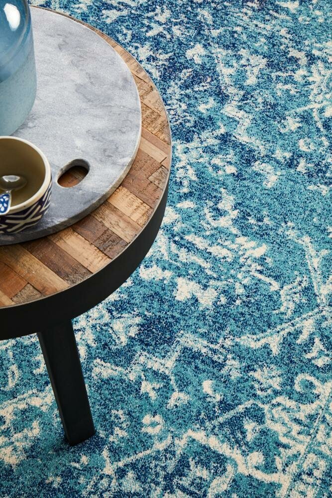 Rug Culture Evoke Medium Blue Polypropylene Rug 230x160cm - 10mm Pile - EVO253BLUE230X160