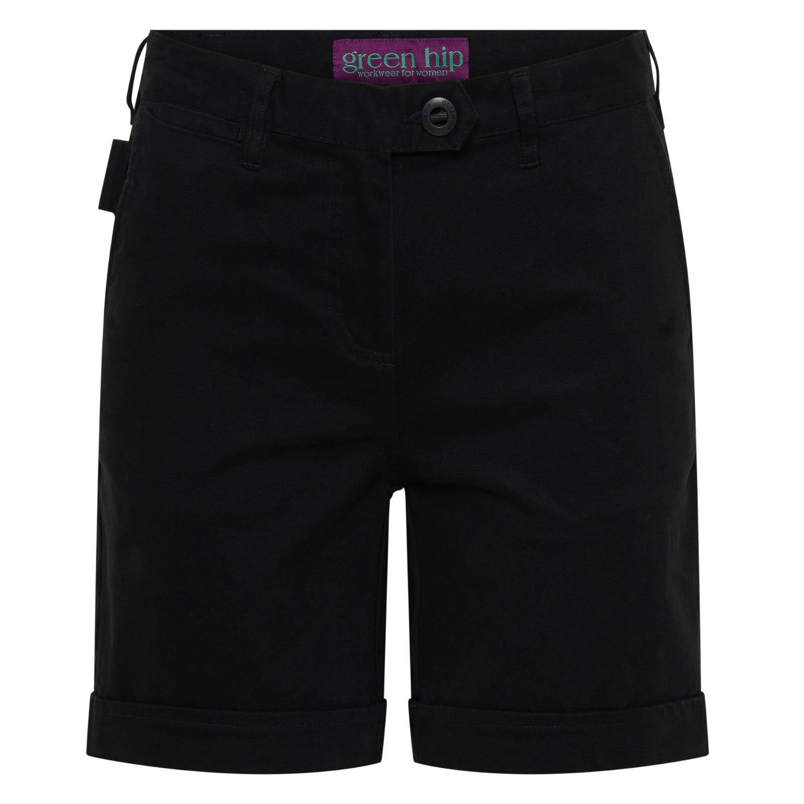 Green Hip Original Shorts Black Size 10 Women's Cotton Stretch