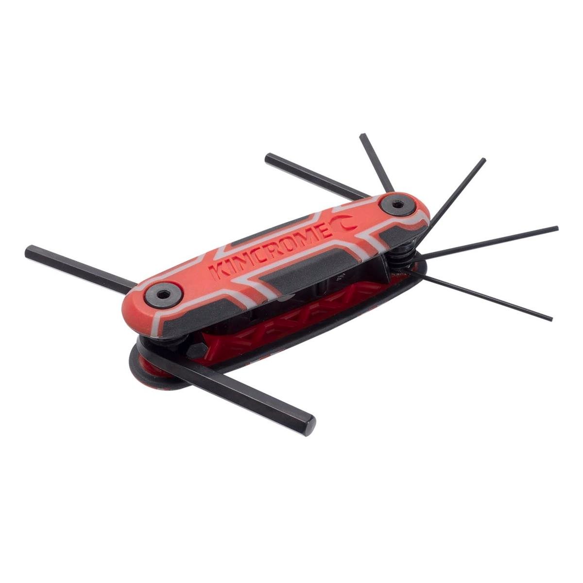 Kincrome 7 Piece Imperial Cr-V Folding Hex Key Set 1/16 to 1/4 inch