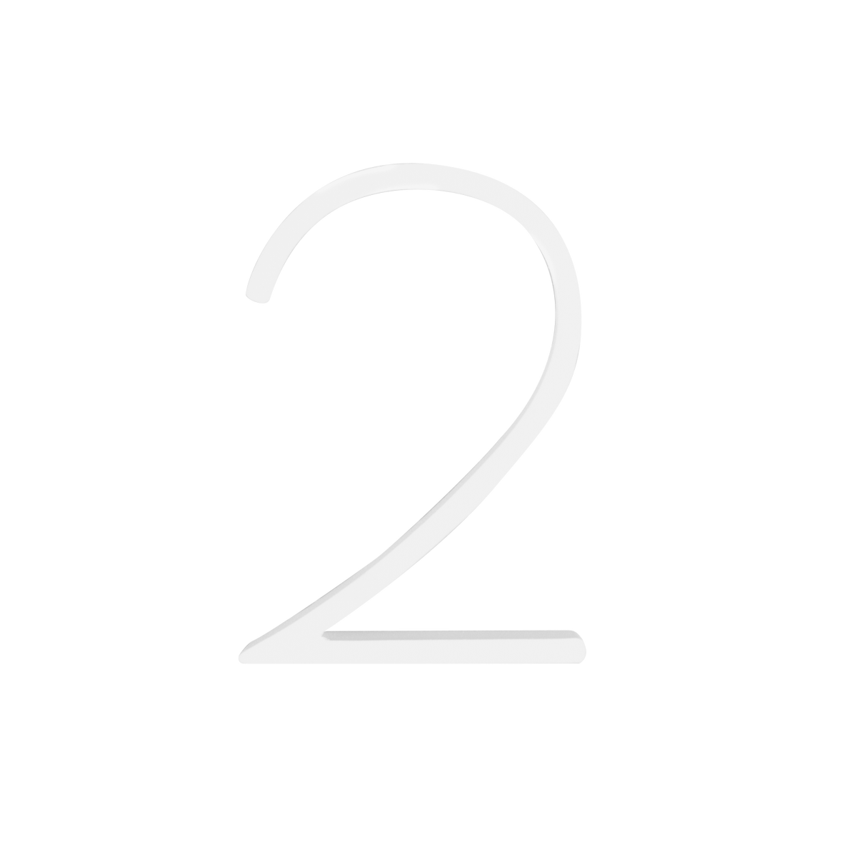 Sandleford Slimline Number 2 120mm White House Number