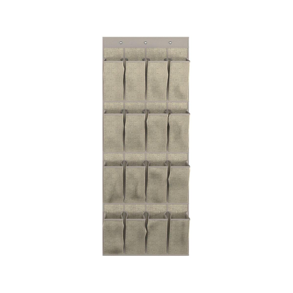 Flexi Storage Wardrobe 440 x 1120mm Ash 16 Pocket Hanging Organiser