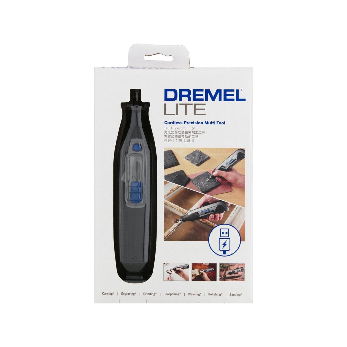 Dremel 4V 7760 Lite Cordless Rotary Tool Kit - 140mm x 195mm - Grey - Lightweight - SuperSaverAU - view 1
