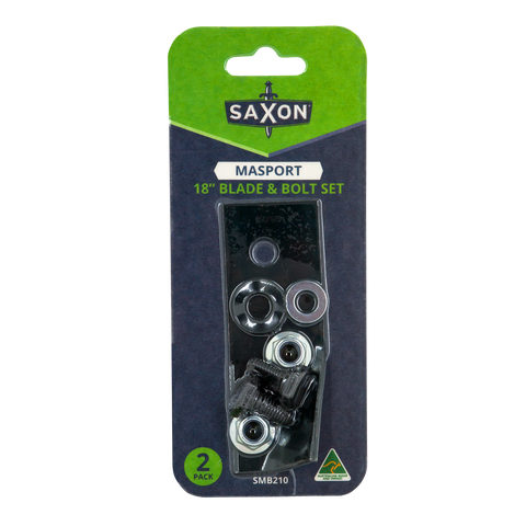 Saxon 18 Mower Blade Bolt Set - 2 Blades 18” - Suits Masport Mowers - SuperSaverAU - view 1