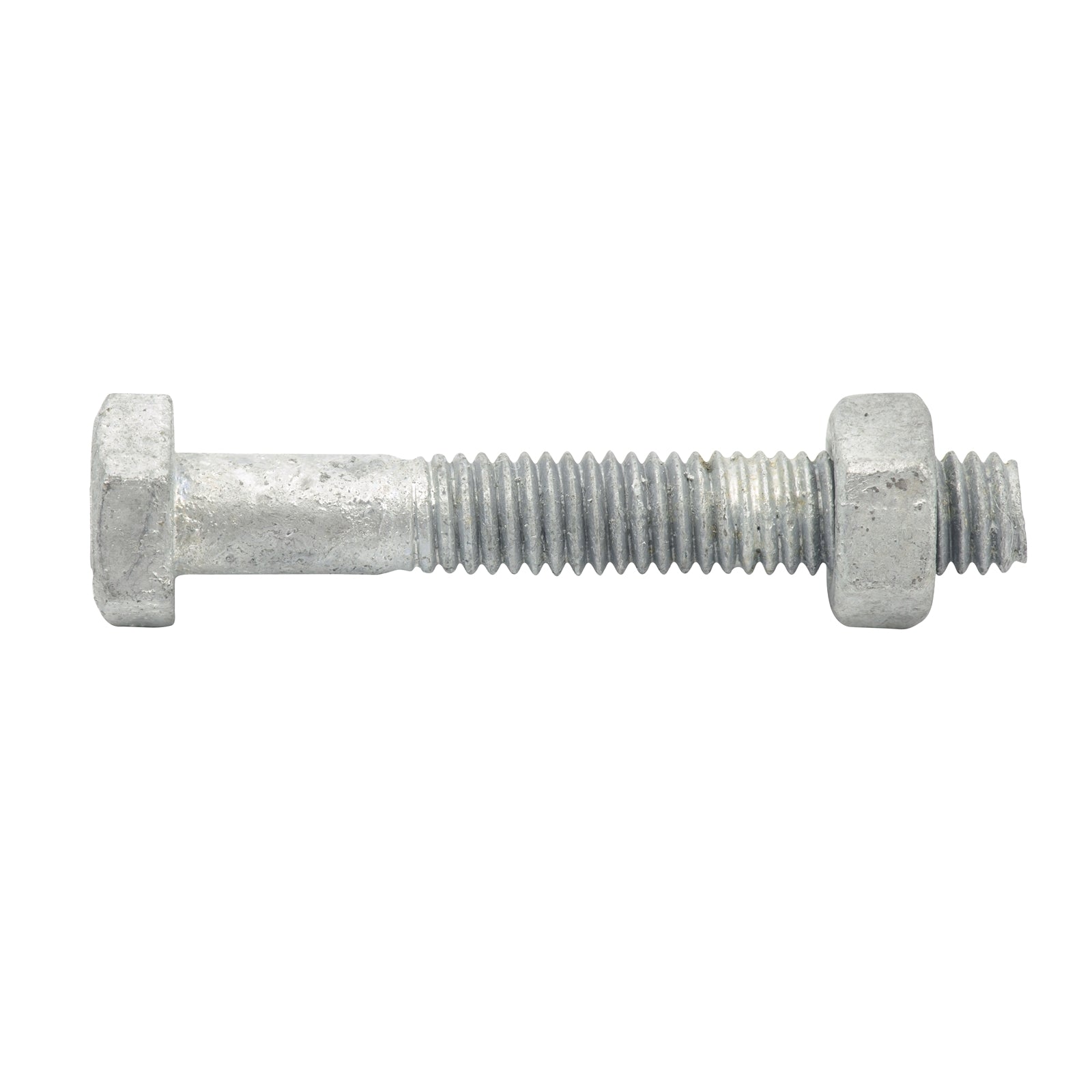 ZENITH M6 x 40mm Hot Dip Galvanised Hex Head Bolts & Nuts - 25 Pack, 4.6 Grade Steel