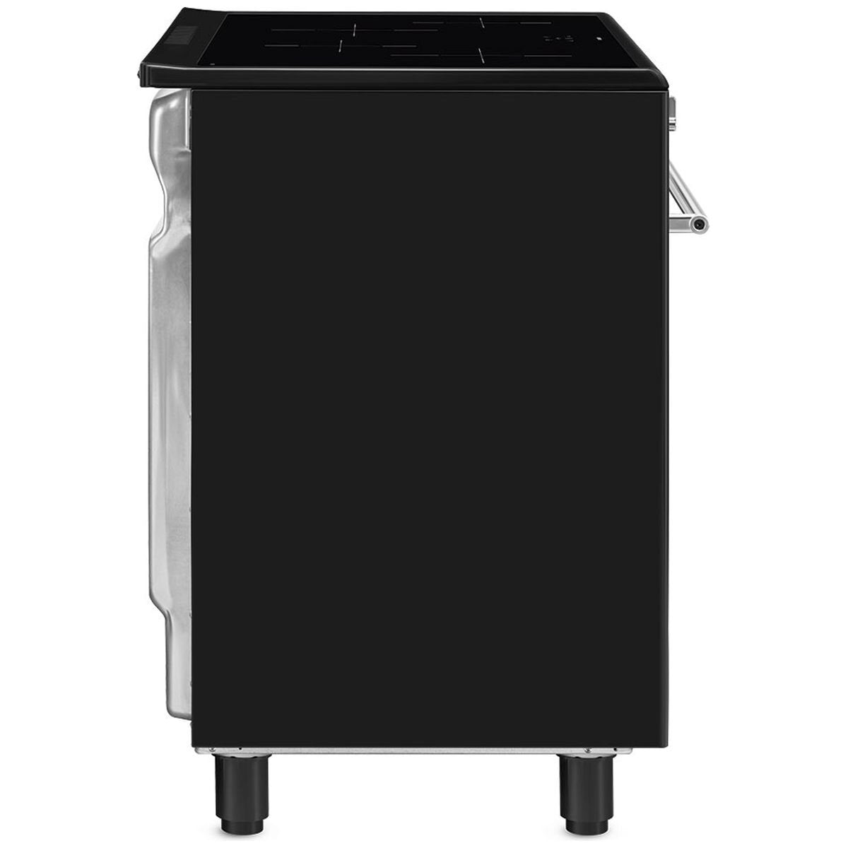 Smeg 90cm Freestanding Induction Oven - Black, Four Zone Cooktop, Vapour Clean - CX91IMBL