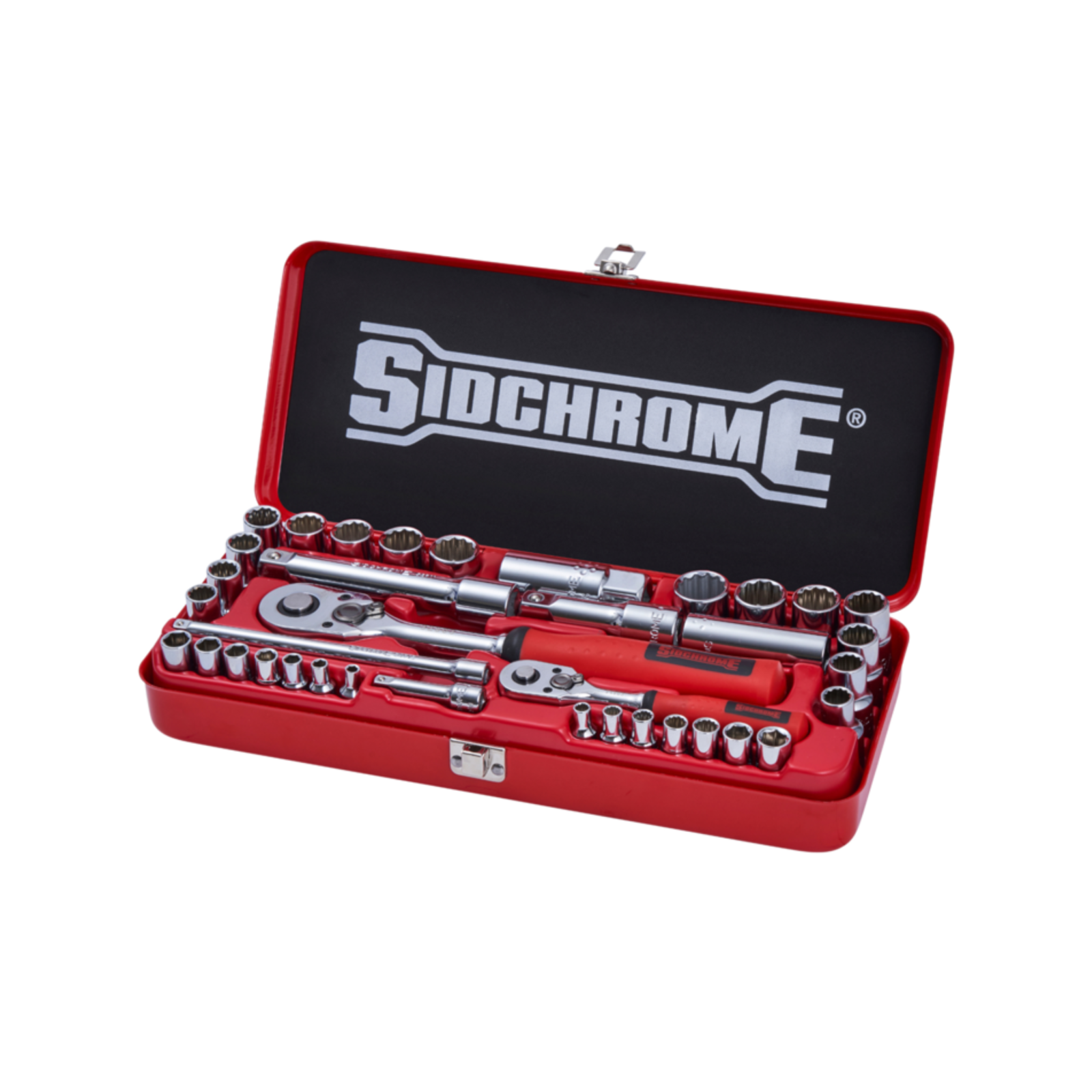 Sidchrome 37 Piece 1/4" & 1/2" Drive Metric & AF Socket Set