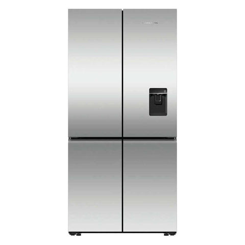 Fisher & Paykel Series 7 690L Quad Door Fridge - Stainless Steel - Ice and Water - RF730QNUVX1
