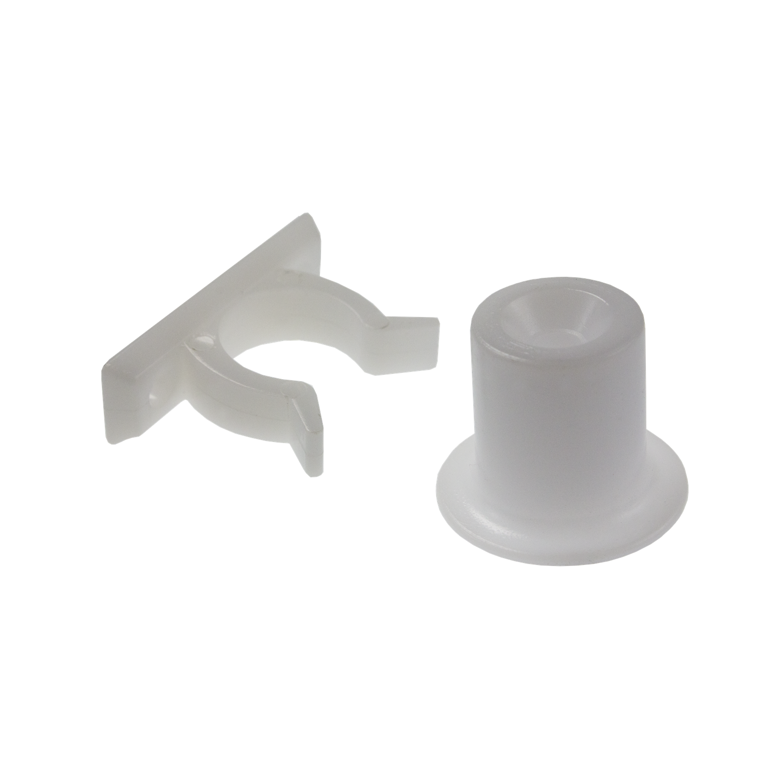 Adoored 40mm White Plastic Short Door Clip - Door Holder