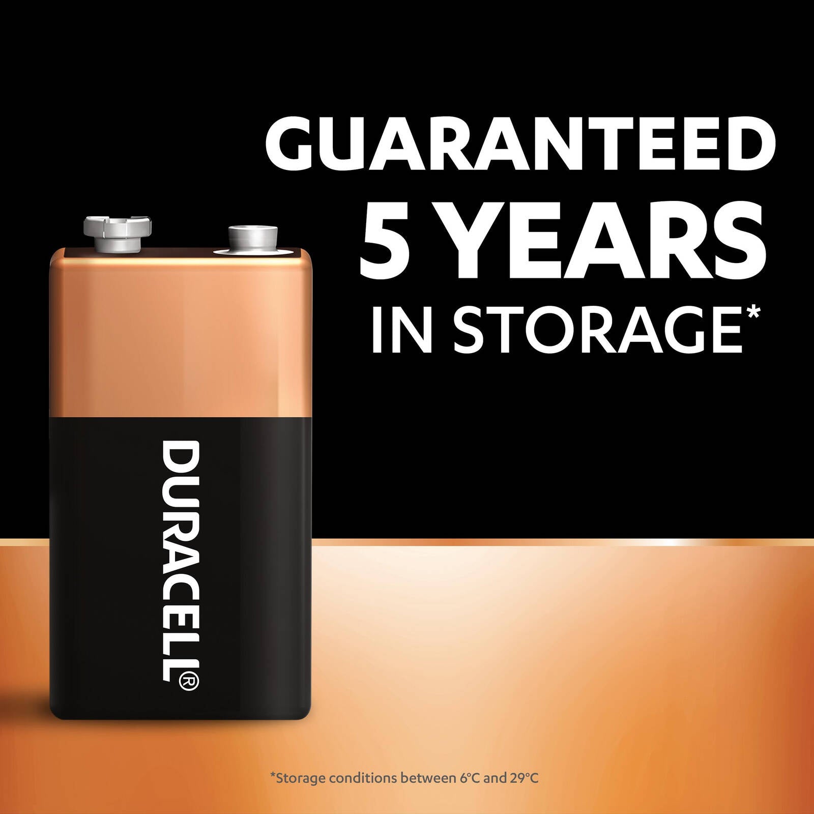 Duracell Coppertop 9V Alkaline Batteries 6 Pack