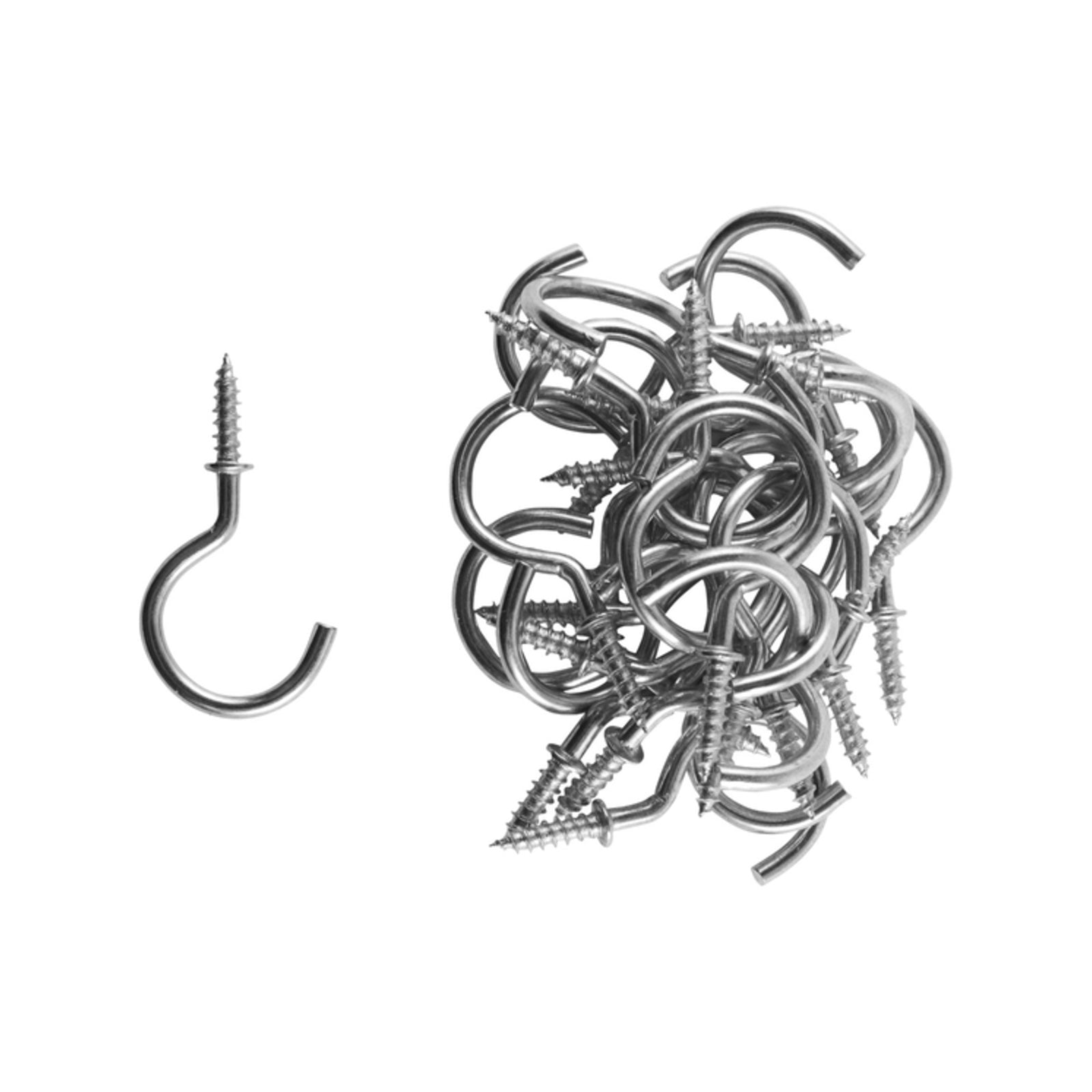 Everhang 18mm Zinc Plated Steel Cup Hook - 25 Pack