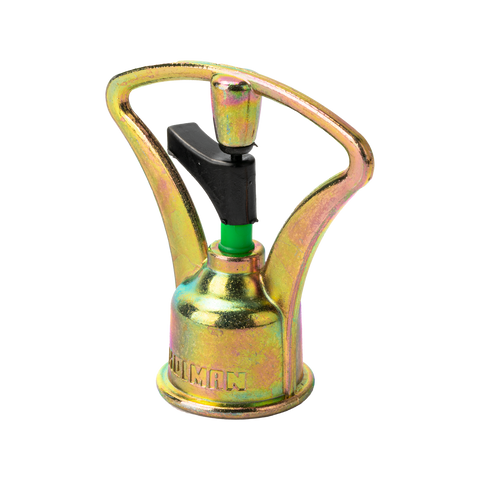 Holman Mini Metal Butterfly Sprinkler with Plastic Spinner - Brass & Black, 360 Degree