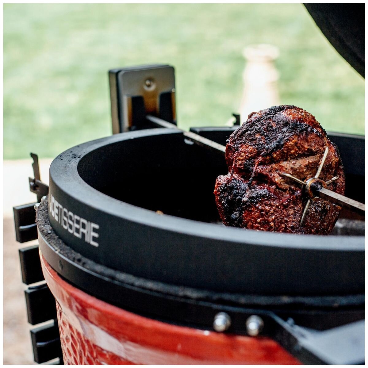 Kamado Joe JoeTisserie rotisserie for Classic Joe - 240V (AU), stainless steel ring, black - KJ-TISSERIEAU