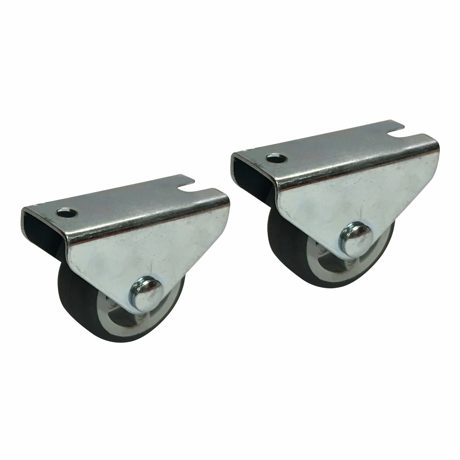 Move It 30mm Grey TPR on Polypropylene Fixed Plate Castor, 20kg, 2 Pack