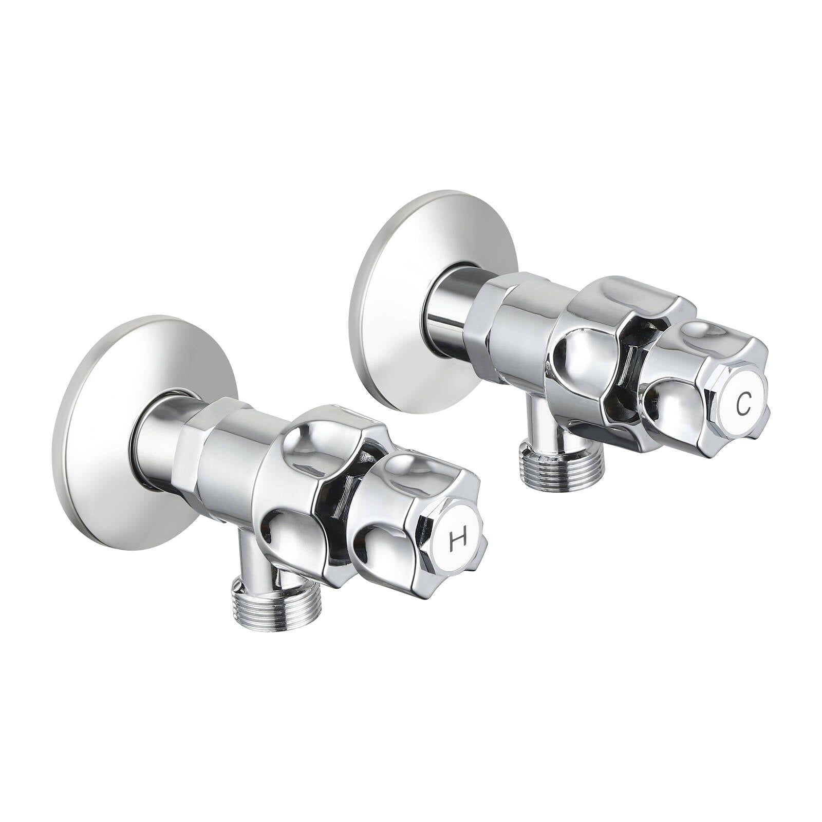 Shaw & Mason Chrome Universal Washing Machine Conversion Kit - Brass
