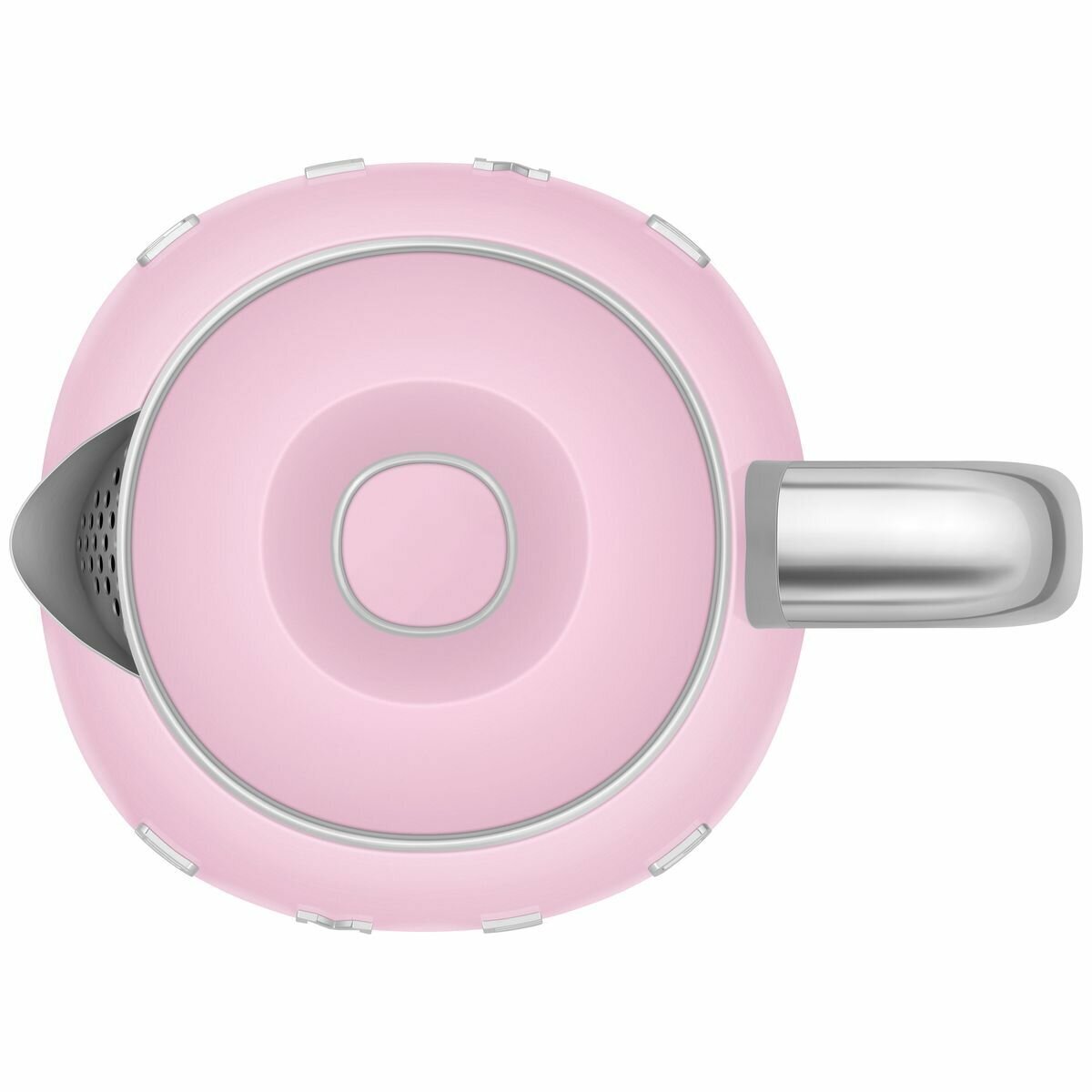 Smeg 50s Retro Style 800mL Mini Electric Kettle - Pink, 1400W, Double Wall - KLF05PKAU