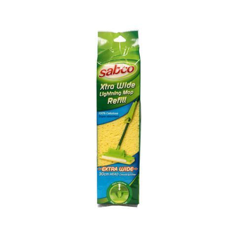 Sabco Xtra Wide Lightning Cellulose Sponge Mop Refill