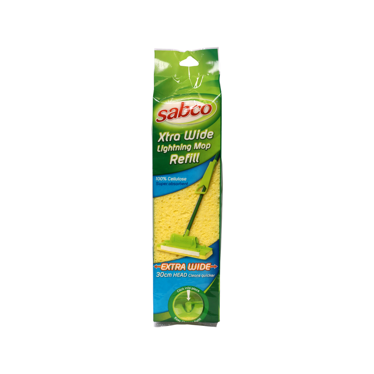 Sabco Xtra Wide Lightning Cellulose Sponge Mop Refill