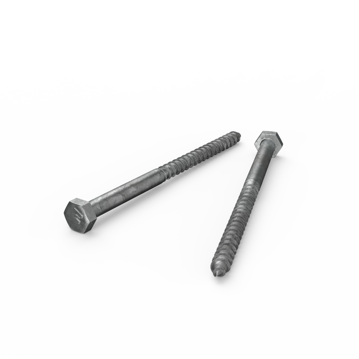 Zenith M6 x 100mm Hot Dipped Galvanised Hex Head Coach Screw, Coarse Thread