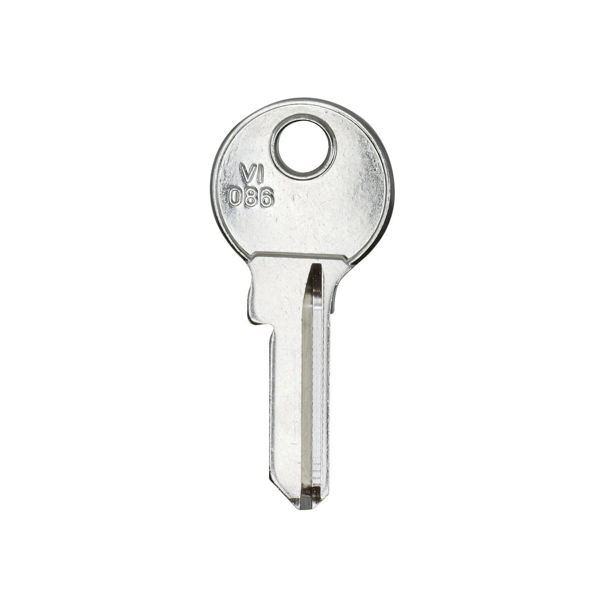 EHI VI086 Silver Blank Key 47mm Nickel Plated Brass