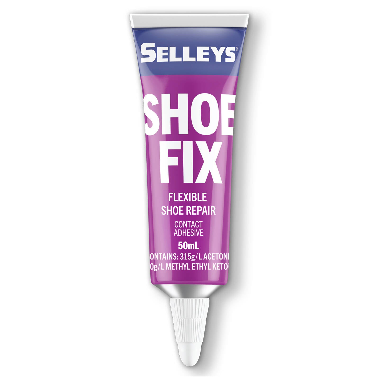 Selleys Shoe Fix Super Glue 50ml - Adhesive for Leather, Rubber, Canvas & Synthetic Shoes