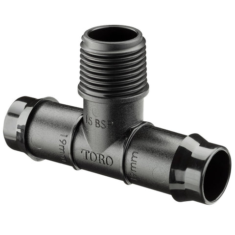 Toro Barbed Tee - 19mm x 15mm - Polypropylene - UV Stabilised - SuperSaverAU - view 1