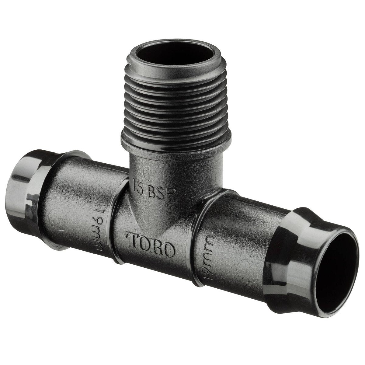 Toro Barbed Tee - 19mm x 15mm - Polypropylene - UV Stabilised - SuperSaverAU - view 1