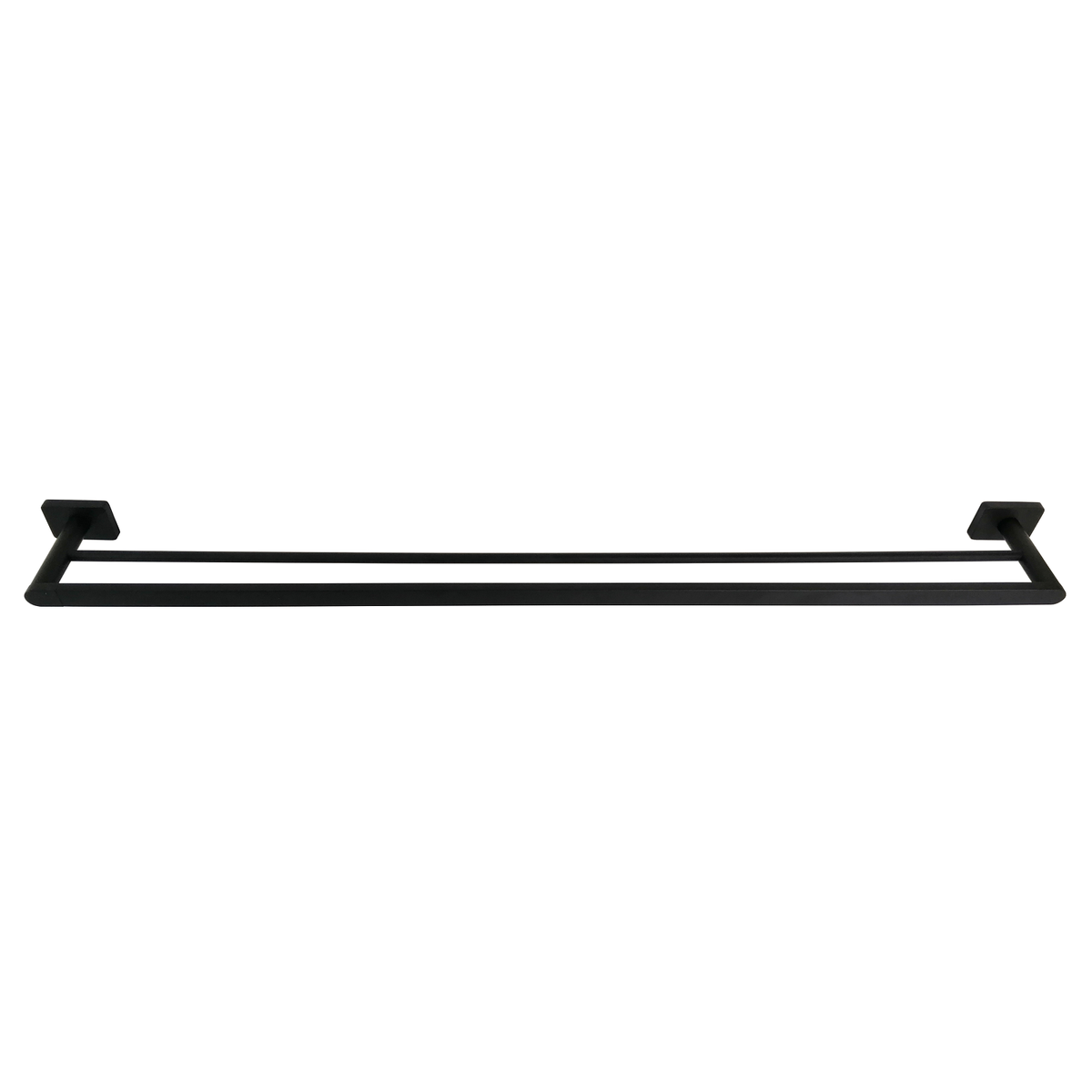 Barelli 900mm Double Towel Rail - Matte Black - Rigoni Collection - SuperSaverAU - view 1