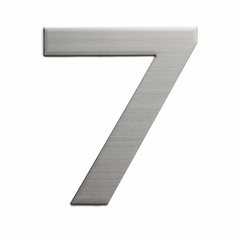 Sandleford Plaza House Number 7 150mm Silver Stainless Steel, Weather Resistant