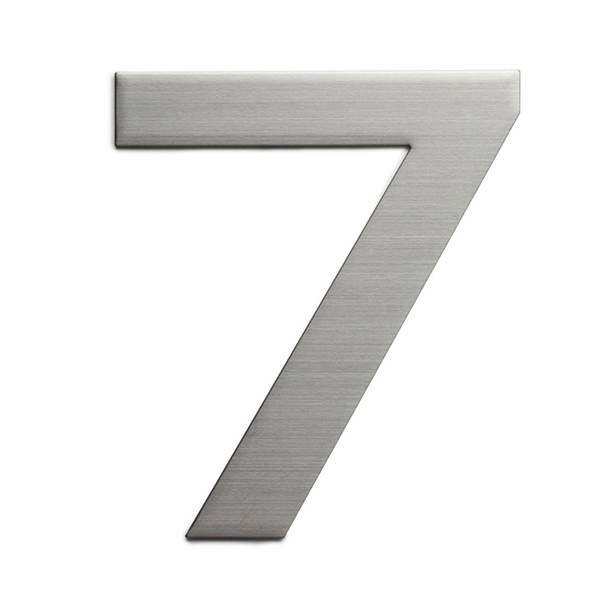 Sandleford Plaza House Number 7 150mm Silver Stainless Steel, Weather Resistant