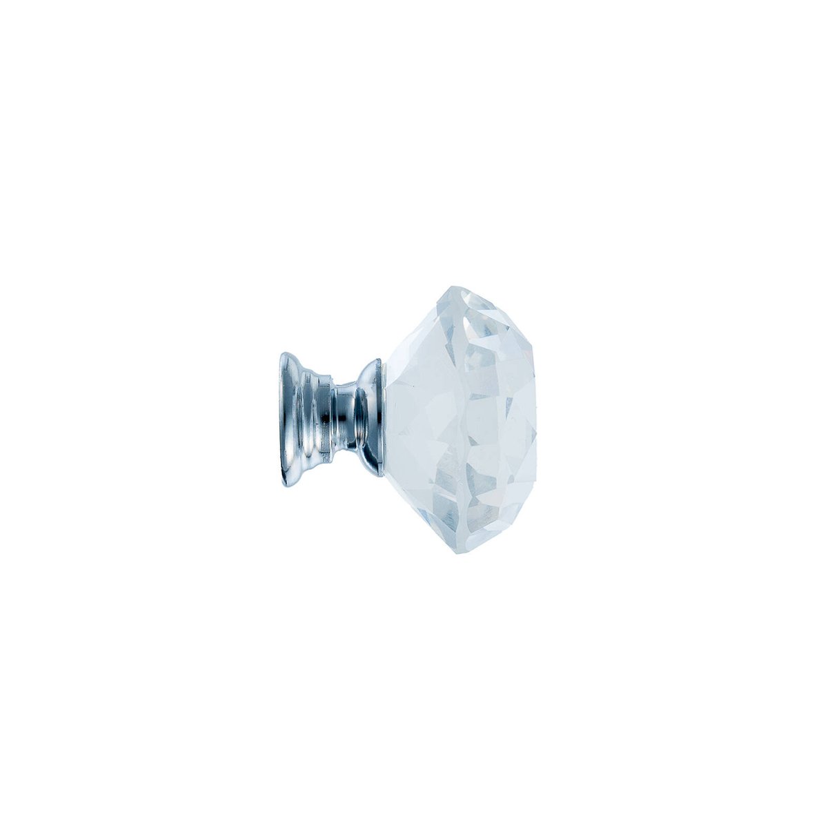 Taskmaster 30mm Crystal and Steel Cabinet Knob