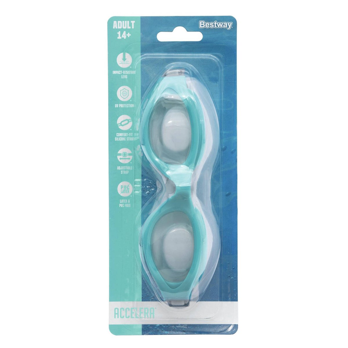 Bestway Accelera Goggles Teens 14 - Impact-Resistant - UV Protection - Assorted - SuperSaverAU - view 5