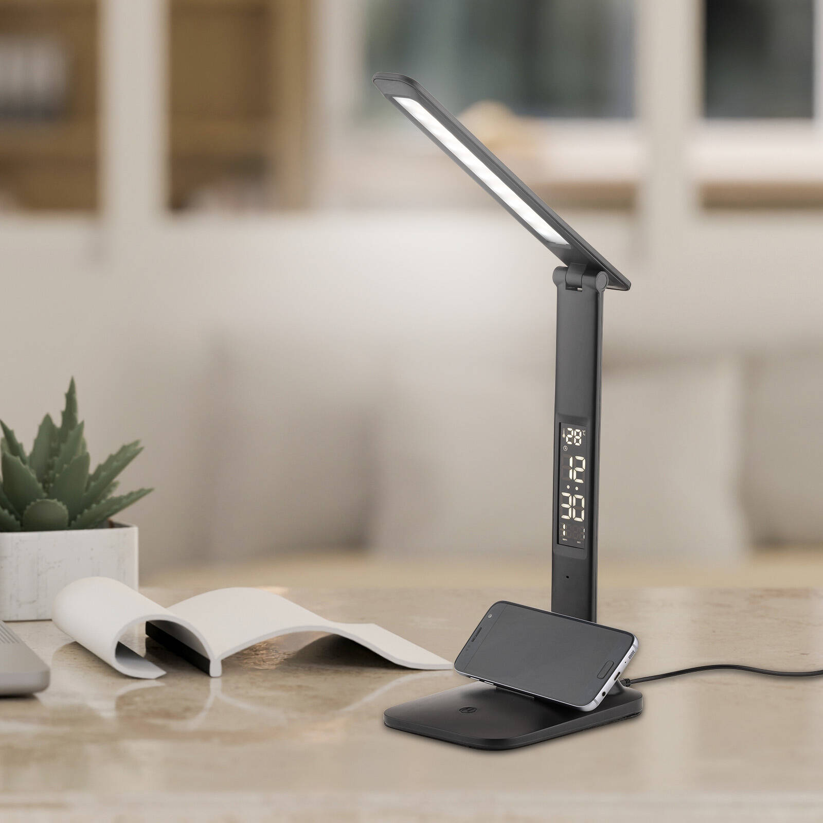 Verve Design Black Alyx ATL152BK 3.9W Adjustable Touch Task Lamp