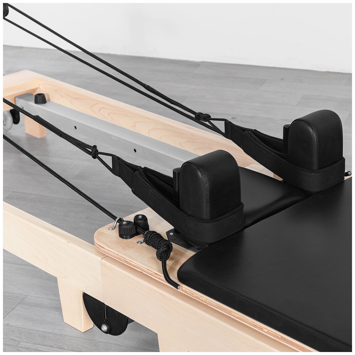 Lifespan Fitness Contour 2 folding wood Pilates reformer set - maple frame - black trim - LFRF-CONTFLD2