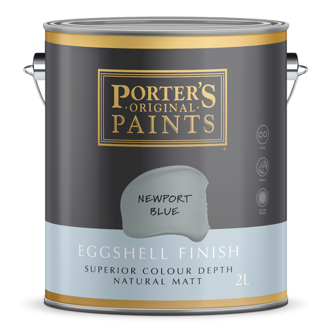 Porter's 2L Newport Blue Eggshell Washable Interior & Exterior Paint