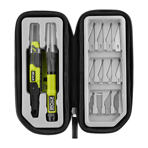 Ryobi 14 Piece Hobby Knife Set - Quick Change & 2-in-1 Knives - 24mm x 28mm x 292mm - SuperSaverAU - view 1