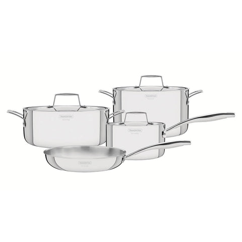 Tramontina Grano 4 Piece Tri-Ply Stainless Steel Cookware Set - TechnoHeat, Induction Compatible - 65140000