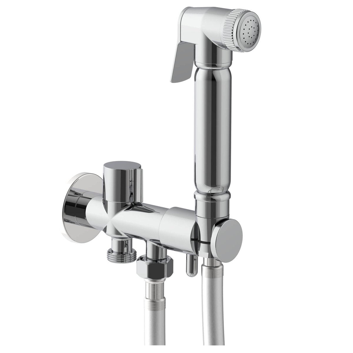 evekare 1.2m Chrome Bidet Spray Kit with Diverter Holder Lead Free