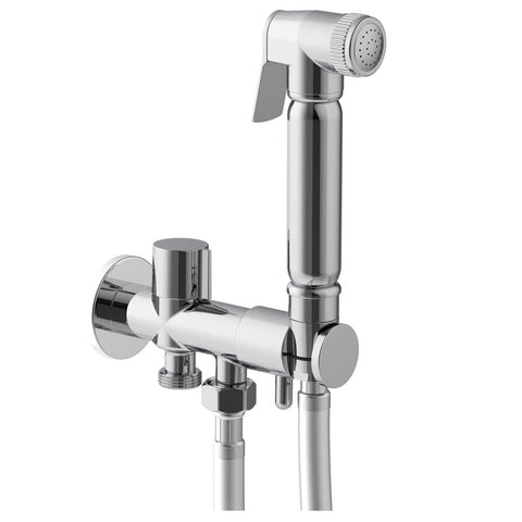 Evekare 1 2m Chrome Bidet Spray Kit with Diverter Holder - Lead-Free - Dual Shut-Off Valve - SuperSaverAU - view 1