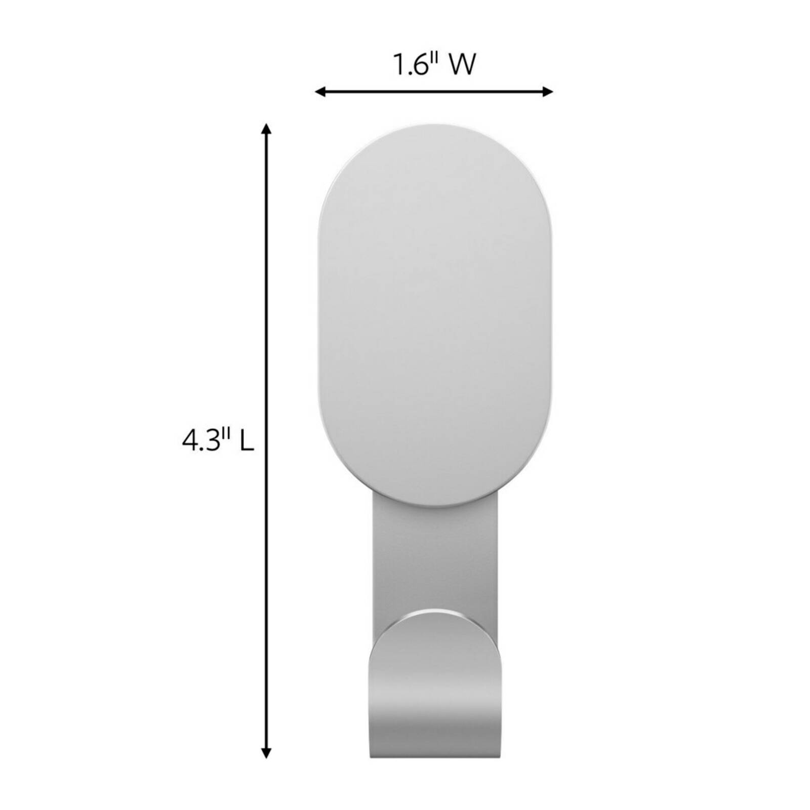 3M CLAW Plasterboard Wall Hook Silver 11kg