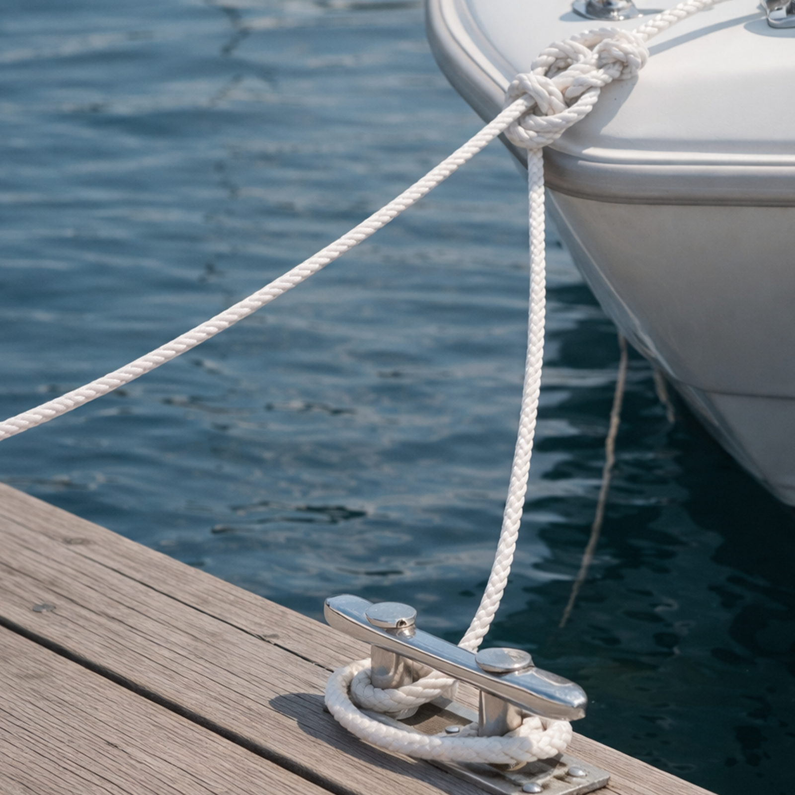 Grunt Super Silver 10mm x 20m Rope, White Twisted Polypropylene, Floats, 1300kg Break Strength