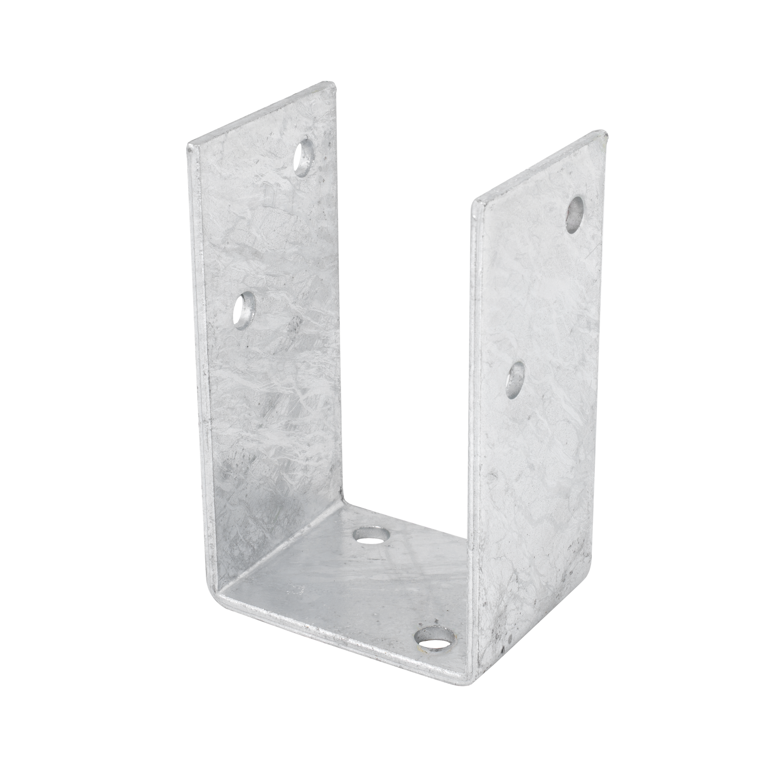 Pryda 90mm M10 Heavy Duty Bolt Down Galvanised Steel Full Stirrup Post Anchor