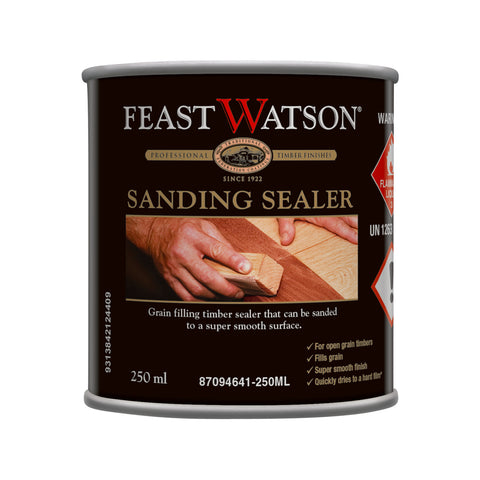 Feast Watson Sanding Sealer 250ml Clear Oil-Based Interior Timber Grain Filler