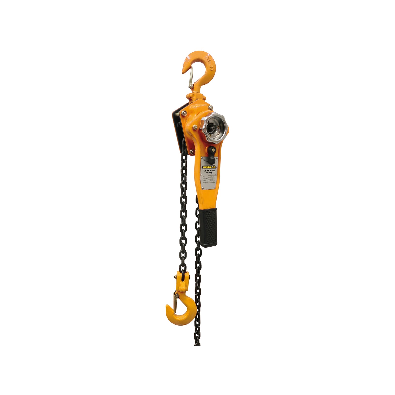 Gorilla 750kg Lever Block With 1.5m Lift, Steel, Ratchet Lifting & Pulling Tool